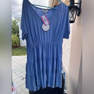 Umgee Boutique Dress blue  NWT size XL
